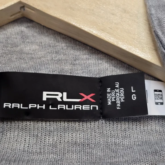 RLX Ralph Lauren Golf Mockneck Jacket Full Zip Stretch Hthr Grey Mens L NWT $228 - Picture 2 of 12